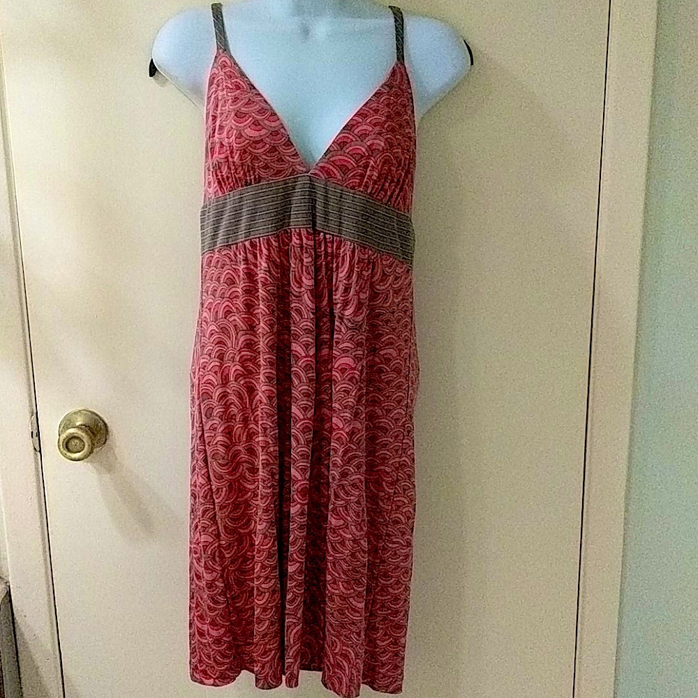 Trina Turk geometric print babydoll empire dress
